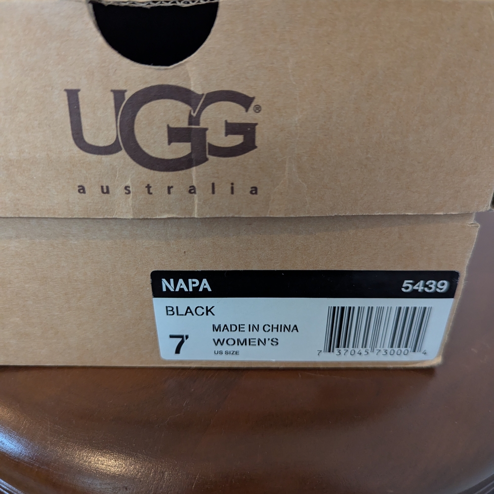 UGG Women's Black Suede Shoes - Picture 9 of 9